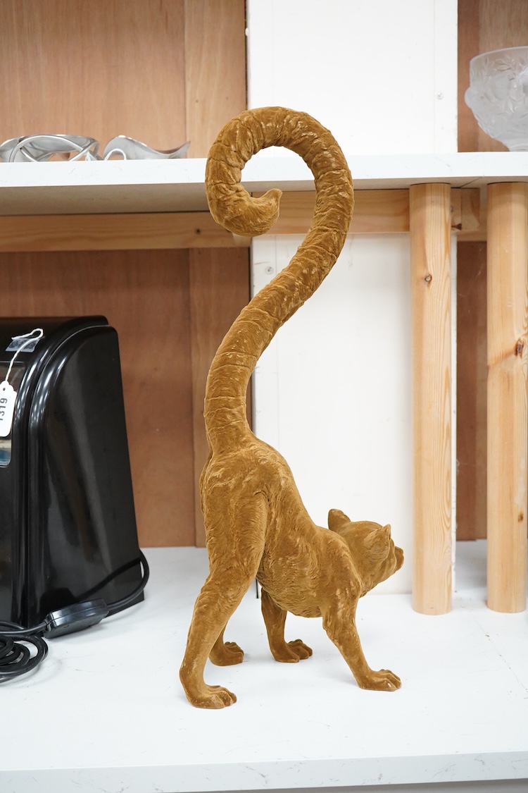 A contemporary study of a lemur, 50cm high
